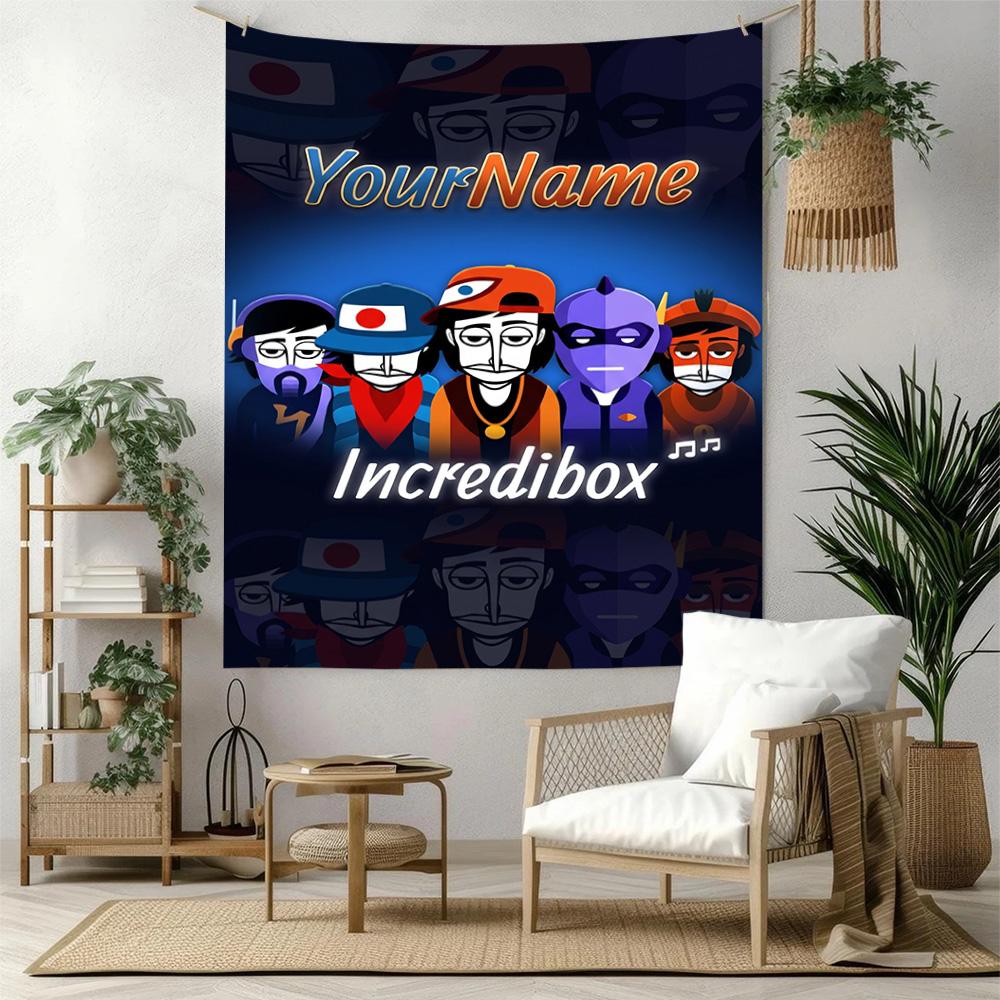 Incredibox Custom Your Name Wall Decor Tapestry Art For Pet Memorial Birthdaywedding Party Backdrop Family Gift
