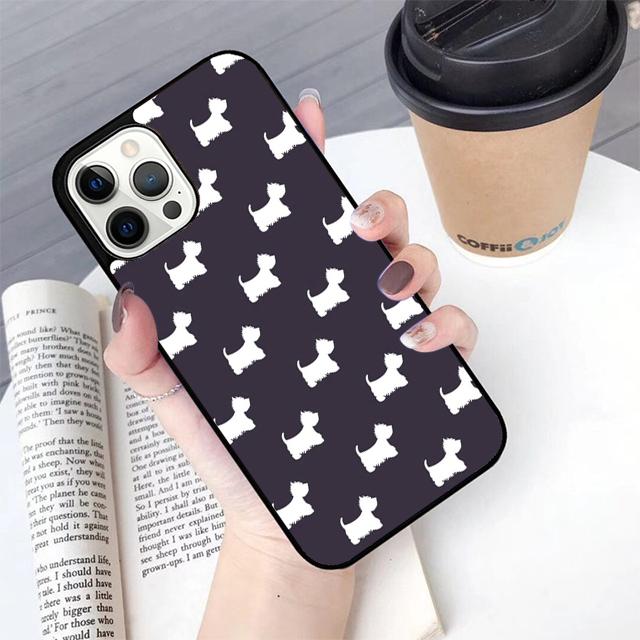 Autumu West Highland Terrier Westie Phone Case Cover for iPhone 17 Air 16 16e 15 12 11 13 14 Pro Max Apple Plus