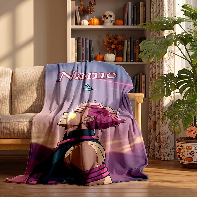 Hisoka Custom Flannel Blankets Soft Warm Cozy Throws for Home Decor Holiday Gifts