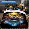 Five Nights Teddy Bear 3pcs K-pop Music Group Bedding set,Ideal for Bedroom, Dormitory,Including Duvet Cover And 2pcs Pillowcases,Fan Gifts