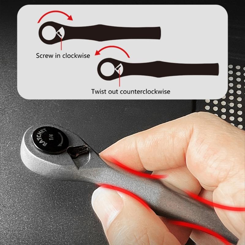 25 in 1 Ratchet Screwdriver Set Wrench Narrow Space Repair Steel Multi Bit Tool Kit with Socket Heads Hand Tool