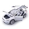 1/24 Tesla Model X SUV Alloy Car Model Diecast Metal Vehicles Car Model Simulation Sound and Light Collection Childrens Toy Gift