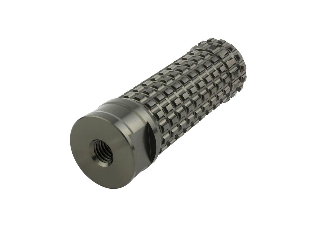 POSH FAITH 906017-11 Motorcycle Supplies, Aluminum Machine Step Bar, Mold, M8 Taps, 2 Pieces, Titanium