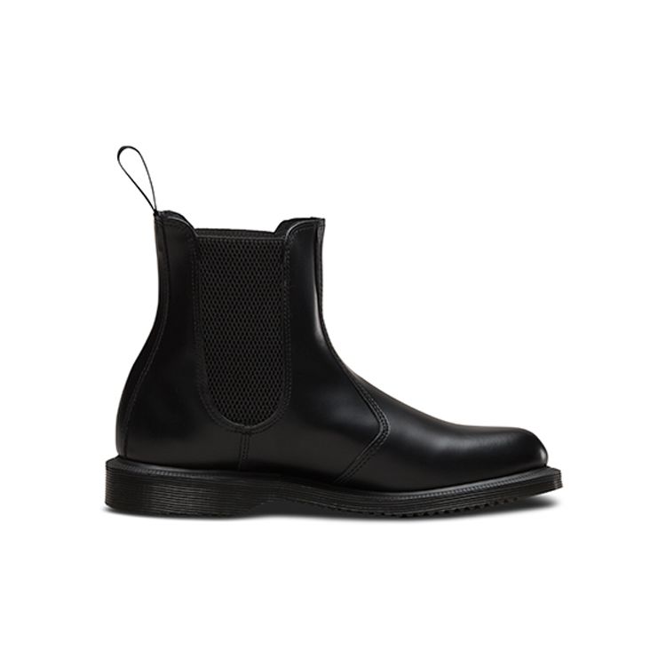 Dr. Martens Fashion Versatile Leather Short Chelsea Boots Women Boots Black 14649001