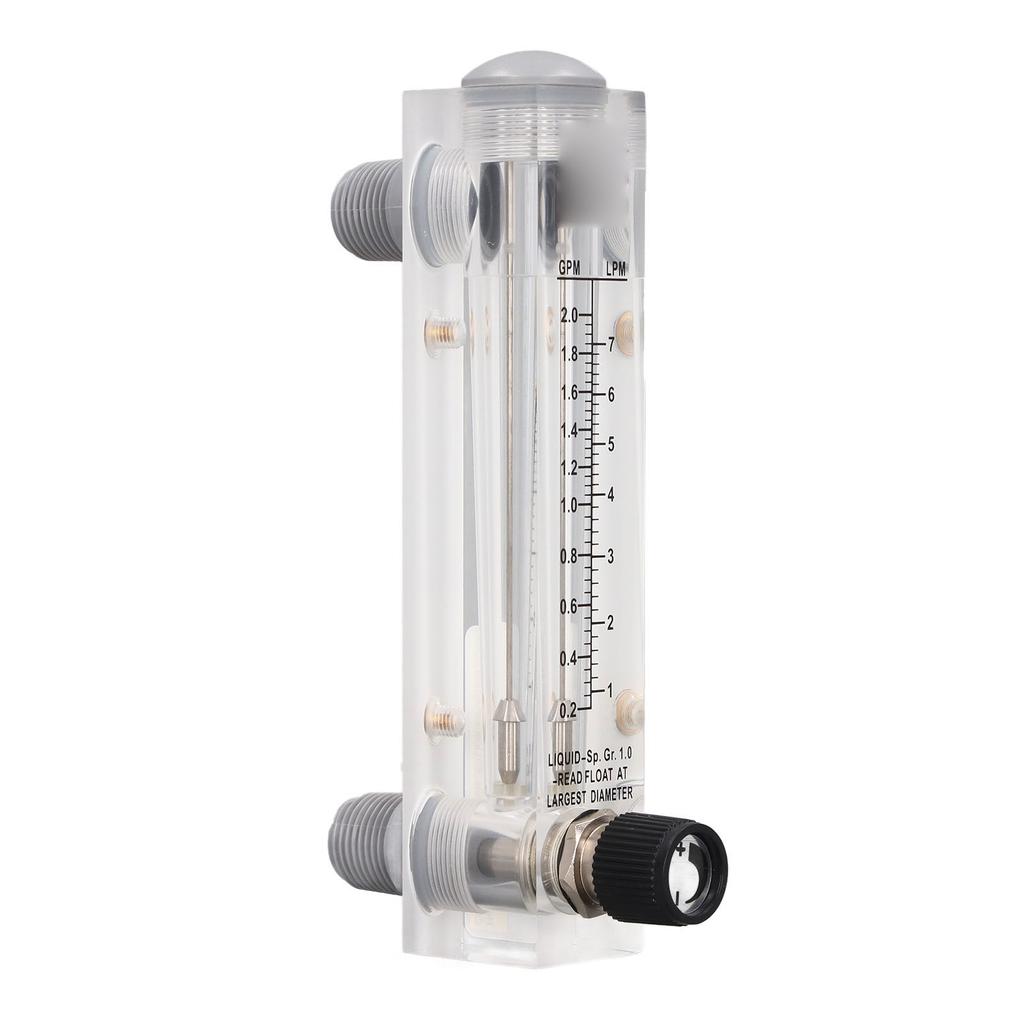 Panel Type  Meter 0.2‑2GPM Acrylic Liquid Flowmeter Tester for Measuring Control Panel  Tester Panel Liquid  Meter