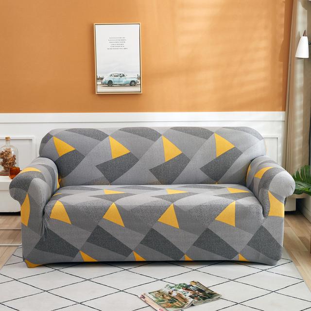Printed Sofa Covers For Living Room Elastic Stretch Slipcover Sectional Corner Sofa Covers