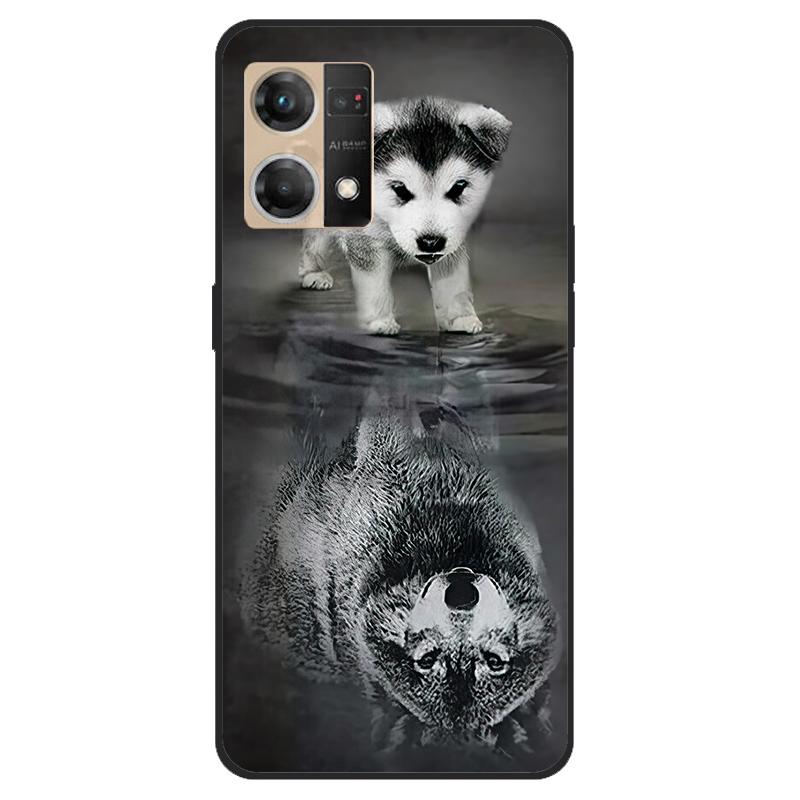 Für Oppo Reno7 4G Hülle CPH2363 Stoßfest Weiches Silikon TPU Rückseite für Oppo F21 Pro F21Pro Handyhüllen für Reno 7 4G Niedlich