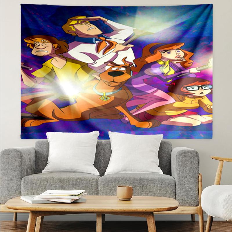 1PC Scoo-dog Mystery Night K-pop Music Group Tapestry Accessories for Bedroom,Livingroom, Dormitory Room Wall Decor Fan Birthday Gifts