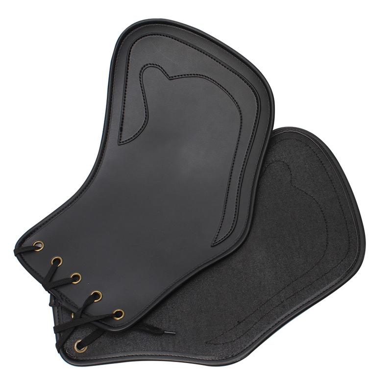 Motorcycle Universal PU Leather Heat Saddle Shield Deflectors For Harley Touring Street Road Glide Dyna Fatboy Softail Sportster