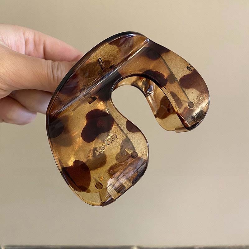 Fashion Jelly Color Grab Hair Clips For Women Girls Elegant Acrylic Large Clamp Hairpin Shark Cawl Clips Hair Accessories