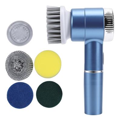 Electric Cleaning Brush with 5 Replaceable Brush Heads 3 Speed Settings IPX7 Water Proof Rechargeable Rotating Electric