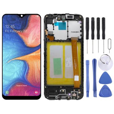 LCD-Bildschirm für Samsung Galaxy A20e SM-A202 mit Digitizer-Vollmontage mit Rahmen