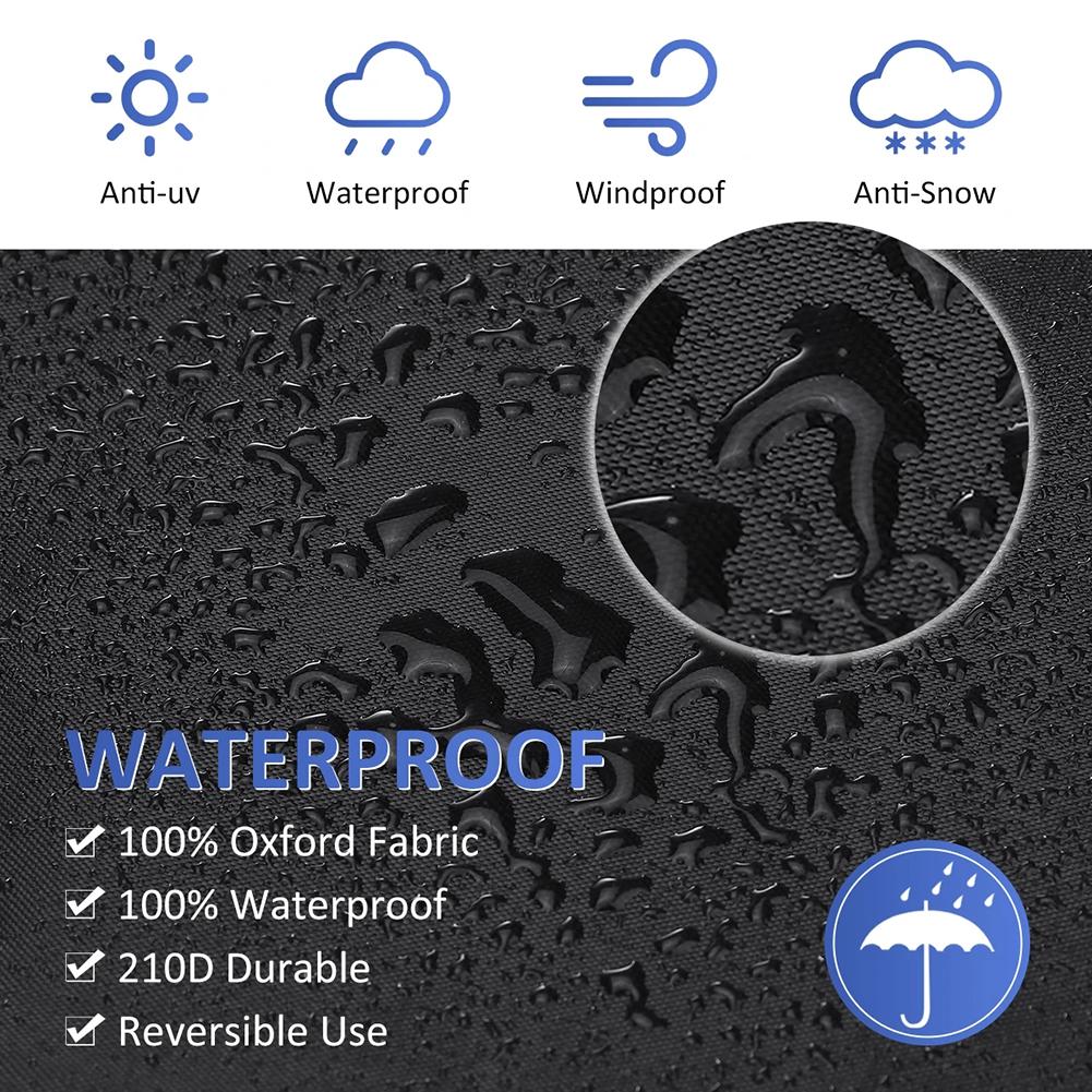 Oxford Cloth Chair Dust Cover with Adjustable Buckle Multifunctional Chair Rain Cover Waterproof UV Resistant for Outdoor Garden