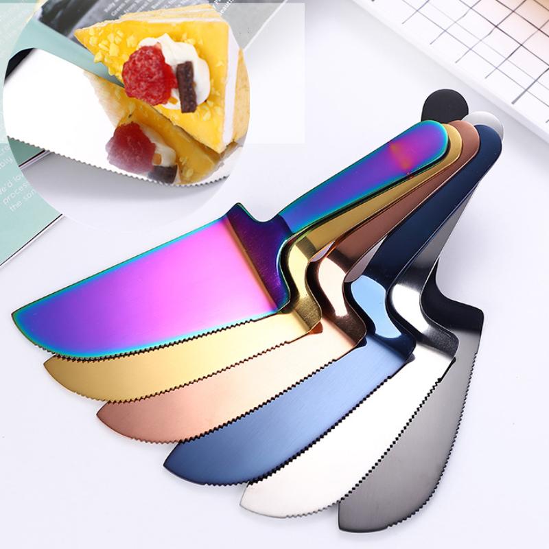 1Pc New Stainless Steel Cake Shovel Knife Pie Pizza Cheese Server Divider Knives Baking Tools Baking Accessories Cake Stand