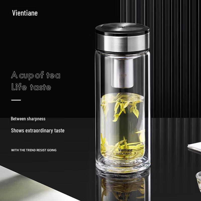 Wanxiang Double-Layer Glass Cup