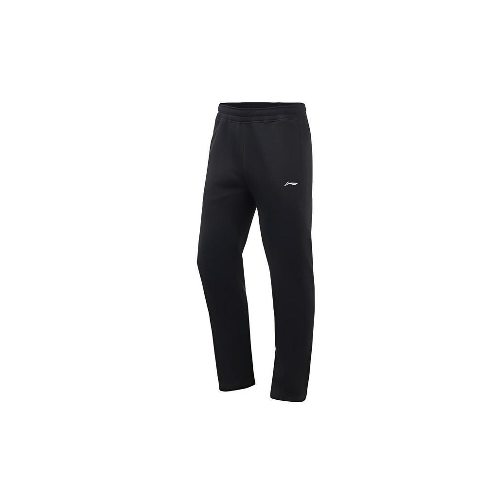 Li Ning Simple Slim Fit Casual Sports Pants Men bottoms Black AKLP869-4