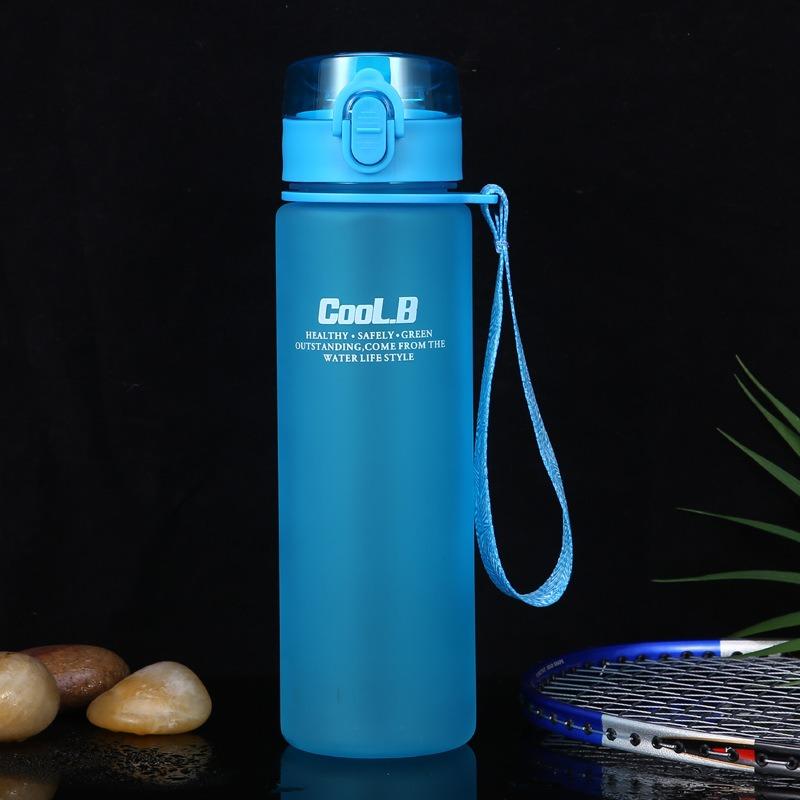 Tazza Acqua Sportiva Portatile Creativa in Plastica Opaca con Coperchio a Scatto Spazio Libero per Ragazzi e Ragazze