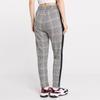 PUMA Plaid Lace-Up Straight-Leg Casual Pants Women Bottoms Black 597894-01