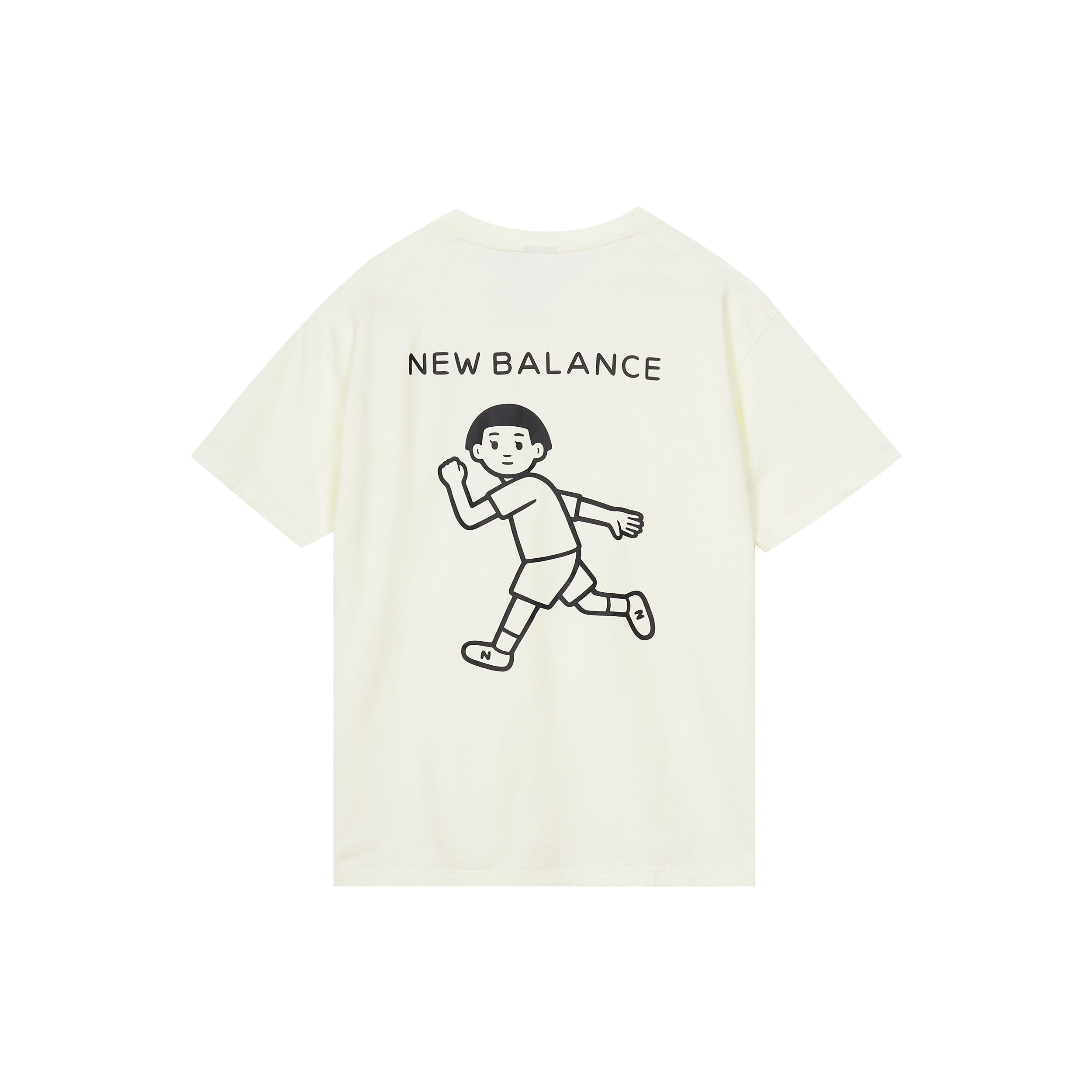 

Женская футболка с круглым вырезом New Balance Noritake Series с забавным принтом, цвета слоновой кости, AWT02379-IV
