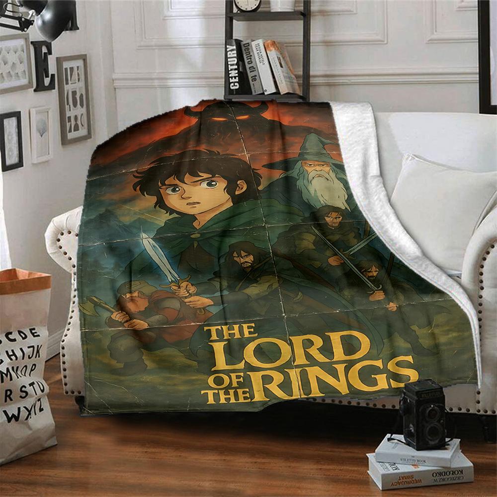 1pc Lord of the Rings Flannel Blanket - Soft Warm Throw for Home, Office, TravelL1346