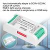3 Channels RGB Controller 9‑24V DC RGBW Decoder Durable LED Decoder Controller  LED Strip Light