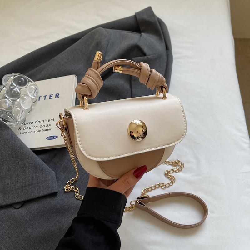 New Summer Popular Handbag Temperament Fashion Messenger Bag Shoulder Bag Premium Texture Saddle Bag Women's Bag