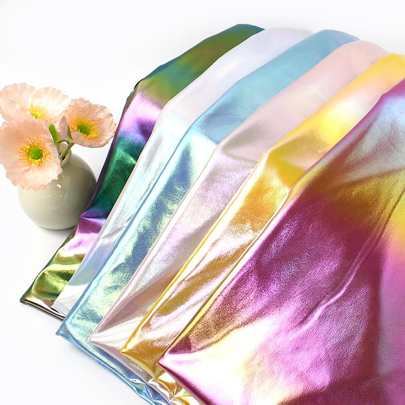 45/90*145cm DIY Nähzubehör Glitzer Spandex Stretchstoffe Farbiges Elastisches Nähgewebe Kleider Cosplay Dekorationsstoff