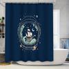 Ocean Wave Ship Nautical Shower Curtain Coastal Sea Liner Bathroom Decor Vintage Blue Artistic Home Textile Wall Hanging