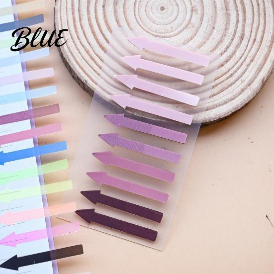 File Marking Tags Arrow Index Tab Stickers, Translucent PET Page Markers, Adhesive Markers Colorful Sticky Flags for Organizing Book And Removable