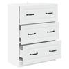Drawer Cabinet White 66 x 34.5 x 87 cm Engineered Wood