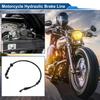 Motoforti 50/60/70/80/90/100/110/120/130cm Motorcycle Brake Clutch Oil Hose Line Kit for Motorcycles Dirt Bikes ATV Black