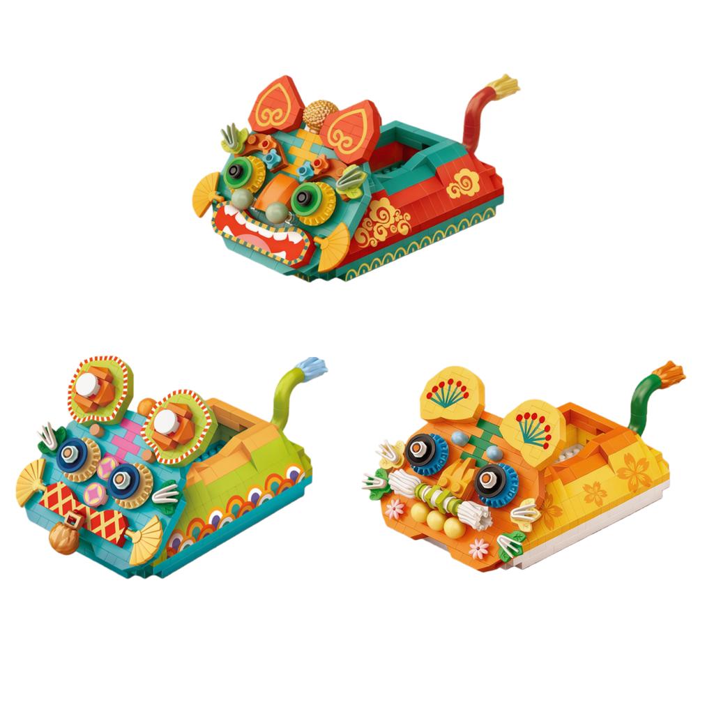 Loz Micro-Drill Particle Model Assembly Toy Tiger Head Shoes Creative Ornament Moc Building Blocks Kids Birthday Toy Gift