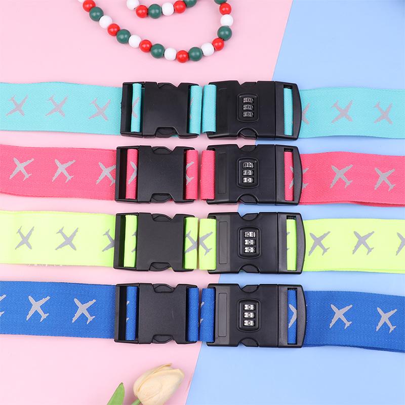Cinghia per bagaglio da viaggio con lucchetto regolabile con password, cinghia per imballaggio, lucchetto di sicurezza, cinghia antifurto per bagaglio