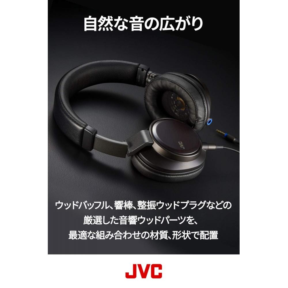 JVC Sealed Headphones CLASS-S WOOD Series High Resolution Compatible HA-SW01