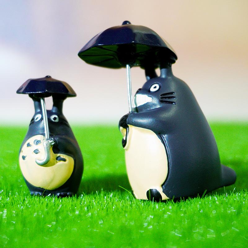 Moss Micro Landscape Ornaments: Umbrella Kitten Tree Stump DIY Succulent Resin Decor