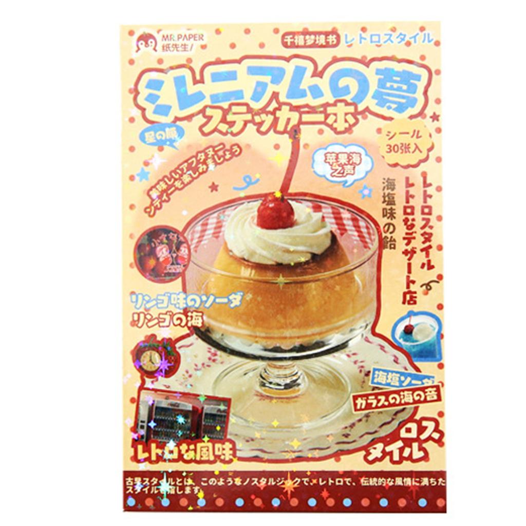 Food Dessert Cake Stickers Book Funny Trendy DIY Craft Decorative Sticker for Scrapbook Journal Album Phone Case Decor
