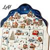 Christmas Puzzle Ornament Advent Calendar Wooden Countdown Home Decor Xmas for Table Mantel Holiday Commemorative Gifts