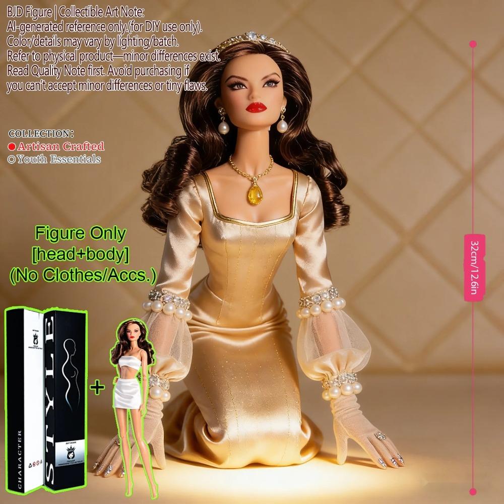 1/6 Scale Fashion BJD Doll 12 Joint Articulated Body Art Collection Doll For Home Decor
