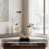 Metal Floral Sculpture Elegant Botanical Ornament for Living Room