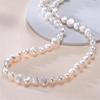Vero Girocollo di Perle Barocche Naturali d'Acqua Dolce per Donna Ragazza Regalo Popolare AA 5-6mm 8-9mm Collana di Gioielli di Perle