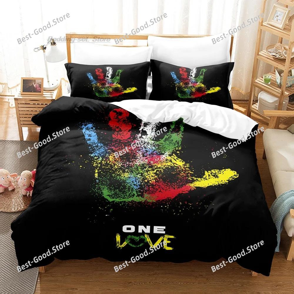 BoB Marley Bettwäsche-Set Einzelbett, Twin, Full, Queen, Kingsize, Bettbezug-Sets für Erwachsene und Kinder, 3D-Druck, BoB Marley, beliebt