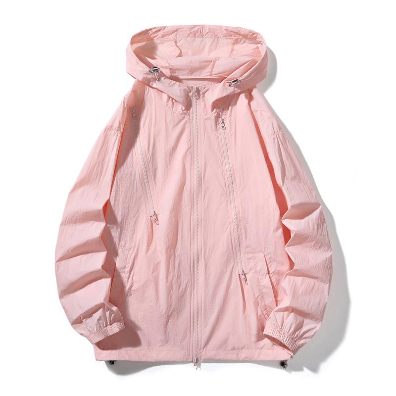 Pár Ochranné oblečení proti slunci, Lehké a prodyšné, Oblečení na kůži odolné proti UV záření, Jednobarevná ochranná trička proti slunci, Venkovní ochrana