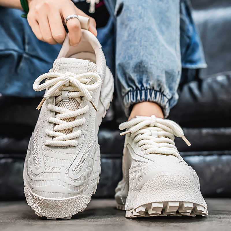 Flatform Round Toe Sneakers Man Brand Casual Lofers Shoes For Men Moccasins Sport Shoess Functional Runings Novelty