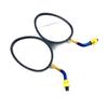 Universal Motorcycle Mirror Scooter E-Bike Rearview Mirrors Back Side Convex Mirror 10mm Carbon