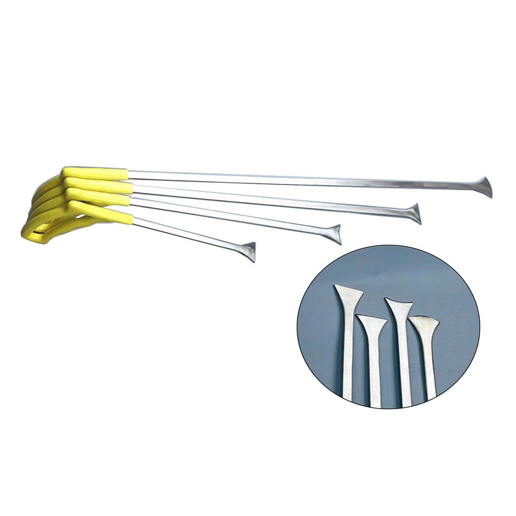 Auto Body Dent Puller Haken Dent Reparatur Flache Haken Edelstahl Push Stangen Körper Dent Entfernung Paintless Dent Reparatur