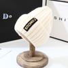 Winter Hat Knitted For Women With Letter Embroidery Korean Style For Daily Use