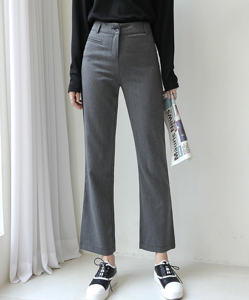 Ppaeppae High Bootcut Slacks