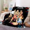 New 3D Printed Flannel Blanket Featuring R-RBD band/K-POP Style, Perfect for Home Use, Sofa Beds, or As a Birthday Gift.
