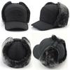 Men's Aviator Trapper Hat Winter Earflap Warm Russian Face Hat Ski Cap Outdoor