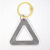 Bike Reflective Triangle Safety Warning Sign Lightweight Durable Hanging Tag with Steel Ring for Outdoor Cyclists